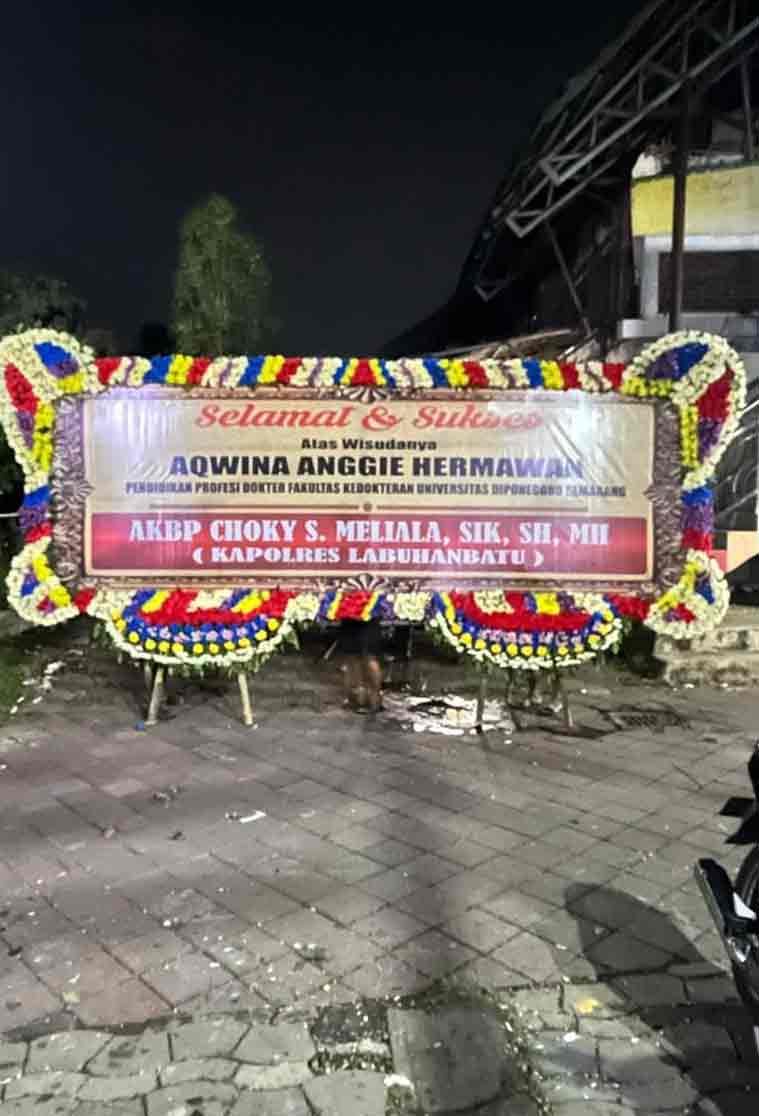 Bunga Papan Selamat PRESIDENTIAL - Full Border Super Masif (Ukuran Super Jumbo) - Dorus Florist