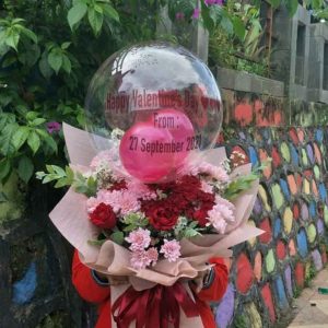 Bunga Meja Semarang Murah Buket Balon Romantis (The Romantic Bubble Bouquet)