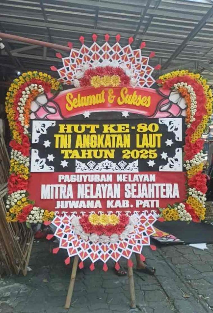 Bunga Papan Selamat Premium - Desain Merah Meriah Super Padat - Dorus Florist