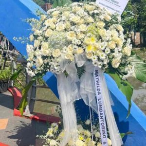 Standing Flower Duka Cita Abadi (The Eternal Condolence Standing Flower)