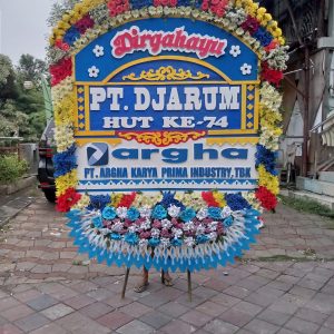 Bunga Papan Dirgahayu JUMBO - Bingkai Penuh (Full Border) Multi-Panel - Dorus Florist