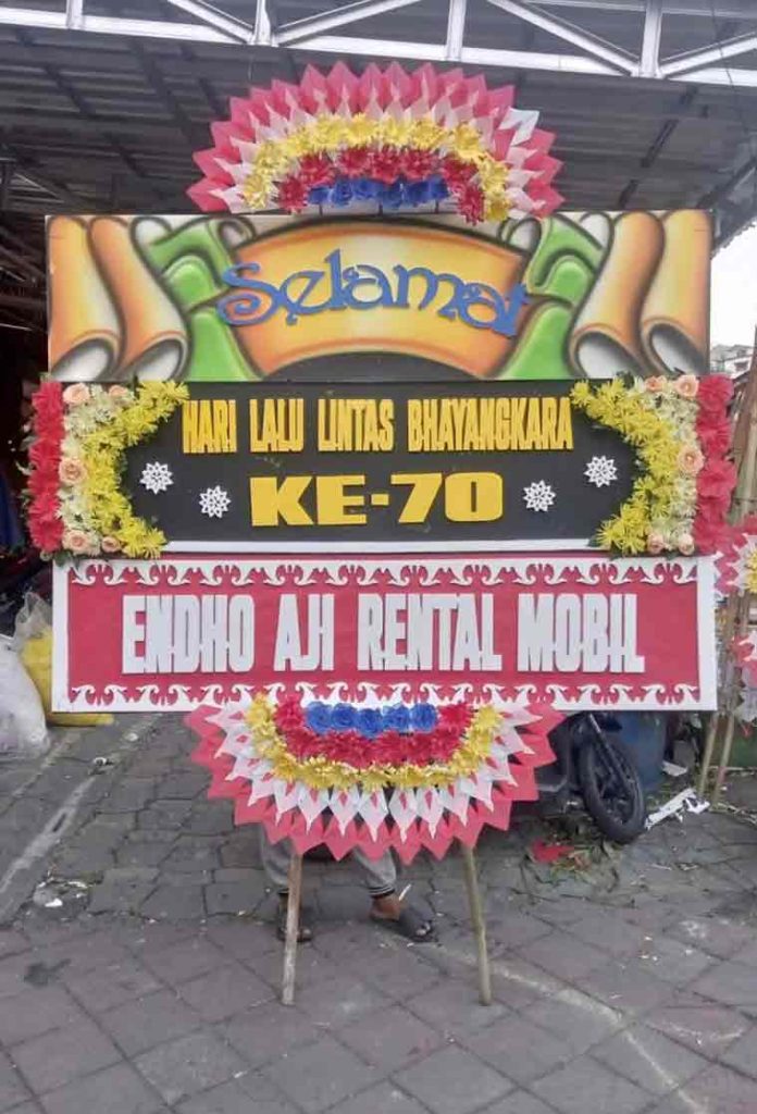 Dorus Florist Bunga Papan Selamat Desain Spanduk Gulung