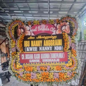 Bunga Papan Duka Cita JUMBO - Bingkai Penuh (Full Border) Super Masif - Dorus Florist