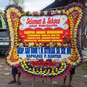 Bunga Papan Selamat JUMBO Spektakuler - Bingkai Penuh (Full Border) Super Masif - Dorus Florist