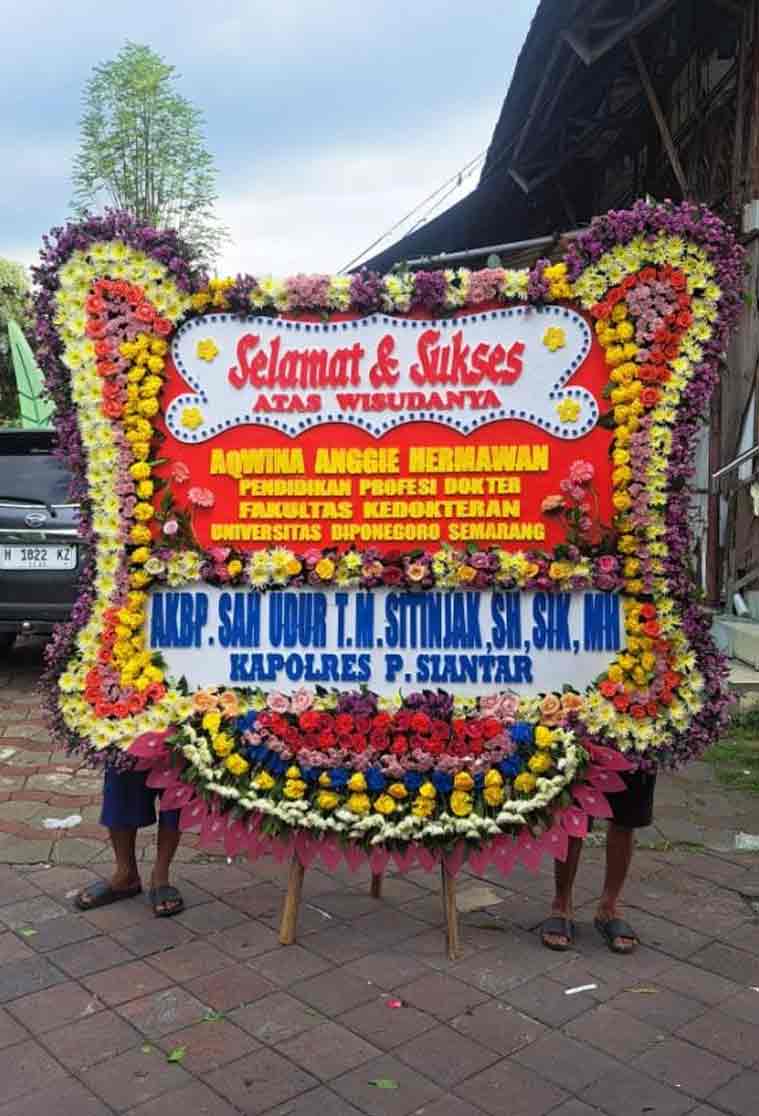 Bunga Papan Selamat JUMBO Spektakuler - Bingkai Penuh (Full Border) Super Masif - Dorus Florist