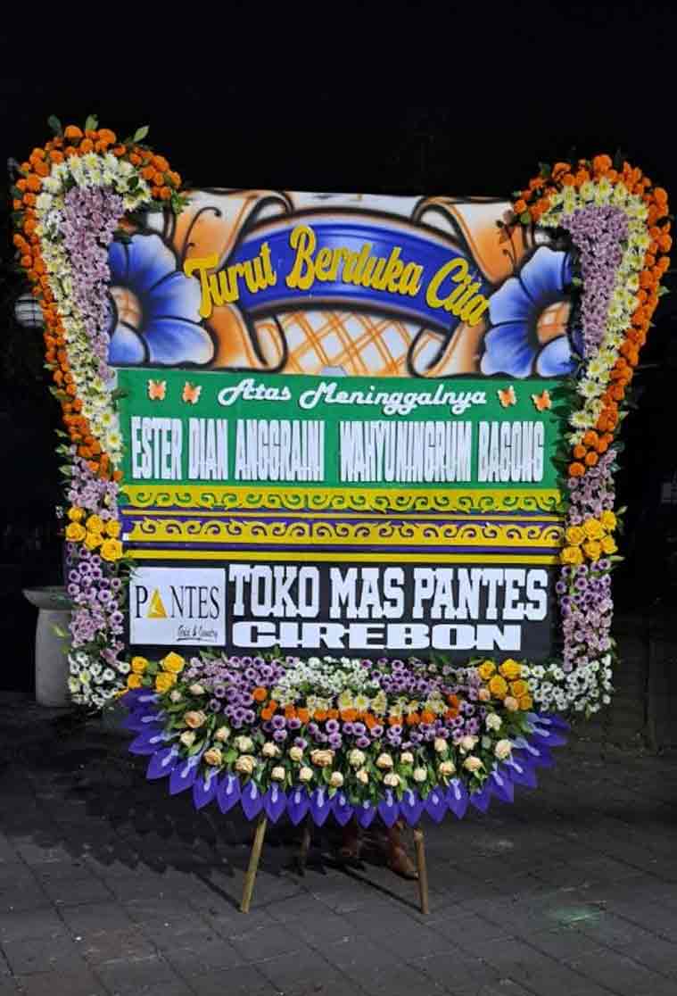 Bunga Papan Duka Cita JUMBO - Bingkai Penuh (Full Border) Super Masif - Dorus Florist