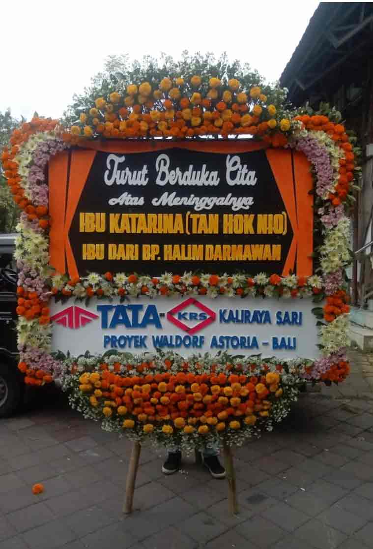 Bunga Papan Duka Cita JUMBO - Bingkai Penuh (Full Border) Super Masif - Dorus Florist