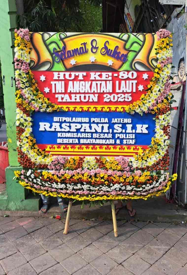 Bunga Papan Selamat JUMBO - Bingkai Penuh (Full Border) Super Masif - Dorus Florist