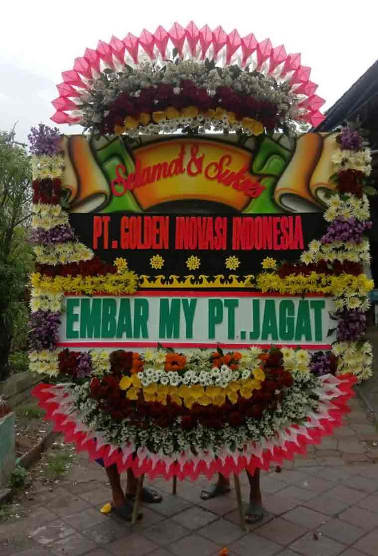 Bunga Papan Selamat JUMBO - Bingkai Penuh (Full Border) Bunga Super Masif - Dorus Florist