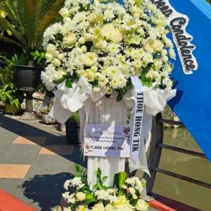 Standing Flower Duka Cita Agung (The Grand Condolence Standing Flower)