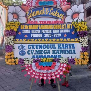 Bunga Papan Selamat Spektakuler - Full Border Rangkaian Super Padat - Dorus Florist